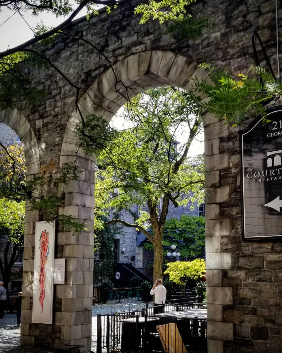 The Dark Fork courtyard in Ottawa